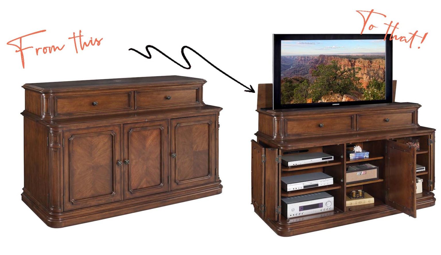 8 Ways to Disguise Your TV! with Interiors by Jacquin